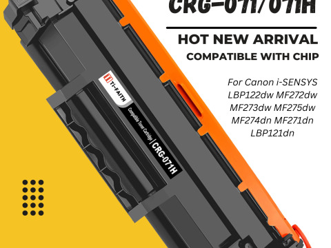 For Canon CRG-071 Toner Canon 071H Black Toner Cartridge With Chip China Wholesale Factory